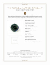 0.77 Ct. Bluish Green Sapphire from Madagascar Scan Report