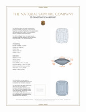 1.05 Ct. Blue Sapphire from Ceylon (Sri Lanka) 3 D Scan Report