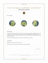 17.80 Ct. Bi Color Cabochon Sapphire from Ceylon (Sri Lanka) Appraisal