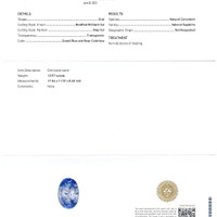 13.97 Ct. Bi Color Sapphire from Ceylon (Sri Lanka) Scan Report