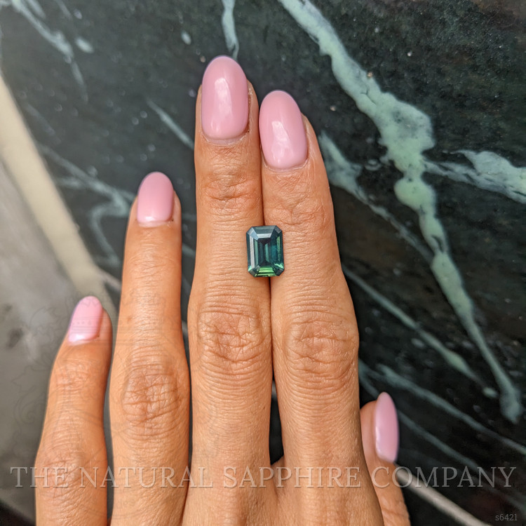 3.09 Ct. Bluish Green Sapphire from Madagascar