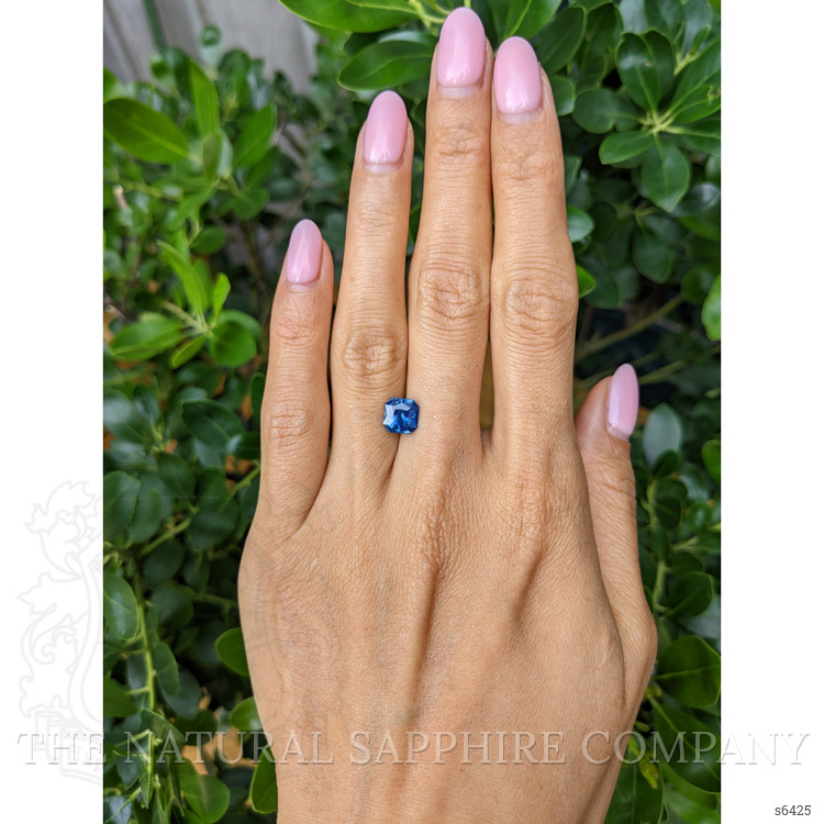 2.05 Ct. Greenish Blue Sapphire from Ceylon (Sri Lanka)