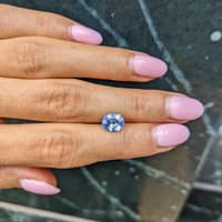 2.77 Ct. Blue Sapphire from Ceylon (Sri Lanka) Life Style