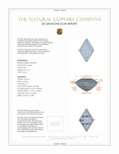 1.60 Ct. Blue Sapphire from Ceylon (Sri Lanka) 3 D Scan Report