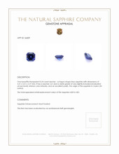 0.24 Ct. Sapphire from Ceylon (Sri Lanka) Appraisal