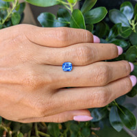 2.06 Ct. Blue Sapphire from Ceylon (Sri Lanka) Life Style