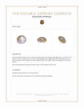 6.26 Ct. Grey Star Sapphire from Ceylon (Sri Lanka) Appraisal