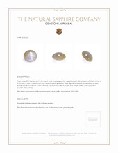 6.26 Ct. Grey Star Sapphire from Ceylon (Sri Lanka) Appraisal