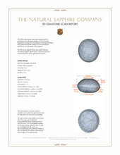 6.26 Ct. Grey Star Sapphire from Ceylon (Sri Lanka) 3 D Scan Report