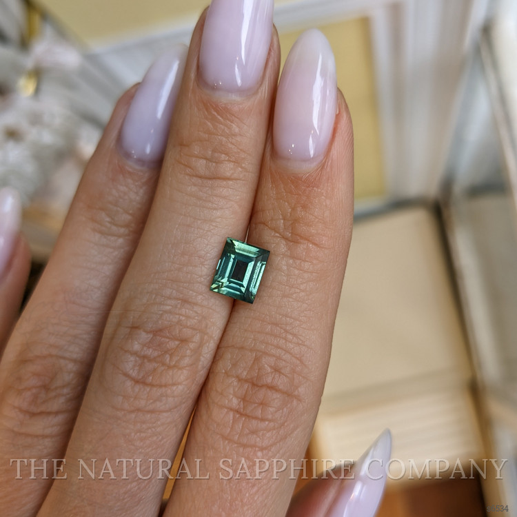 2.12 Ct. Green Sapphire from Ceylon (Sri Lanka)