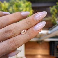 1.26 Ct. Peach Sapphire from Ceylon (Sri Lanka) Life Style