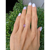 1.21 Ct. Pinkish Purple Sapphire from Ceylon (Sri Lanka) Life Style