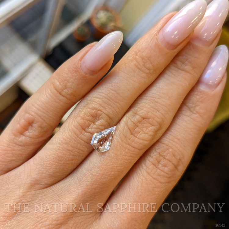 1.63 Ct. White Sapphire from Ceylon (Sri Lanka)