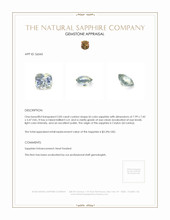 2.83 Ct. Sapphire from Ceylon (Sri Lanka) Appraisal
