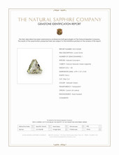1.30 Ct. Yellowish Green Sapphire from Ceylon (Sri Lanka) Scan Report