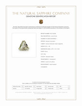 1.30 Ct. Yellowish Green Sapphire from Ceylon (Sri Lanka) Scan Report