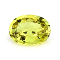 0.74 Ct. Greenish Yellow Sapphire from Ceylon (Sri Lanka) Video