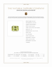 1.43 Ct. Yellowish Green Sapphire from Ceylon (Sri Lanka) Scan Report
