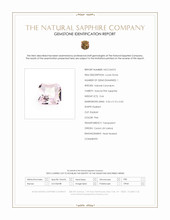 0.66 Ct. Pink Sapphire from Ceylon (Sri Lanka) Scan Report