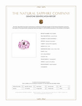 0.81 Ct. Pink Sapphire from Ceylon (Sri Lanka) Scan Report