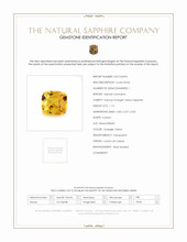1.13 Ct. Orangish Yellow Sapphire from Ceylon (Sri Lanka) Scan Report