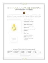 0.73 Ct. Yellow Sapphire from Ceylon (Sri Lanka) Scan Report