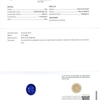3.17 Ct. Blue Sapphire from Madagascar Scan Report