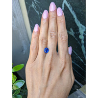 3.17 Ct. Blue Sapphire from Madagascar Life Style