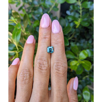 2.05 Ct. Greenish Blue Sapphire from Ceylon (Sri Lanka) Life Style