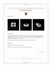 2.02 Ct. Sapphire from Ceylon (Sri Lanka) Appraisal