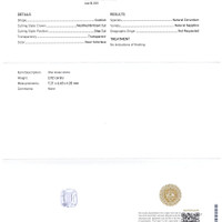 2.02 Ct. Sapphire from Ceylon (Sri Lanka) Scan Report