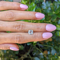 2.02 Ct. White Sapphire from Ceylon (Sri Lanka) Life Style