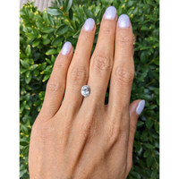 1.99 Ct. White Sapphire from Ceylon (Sri Lanka) Life Style