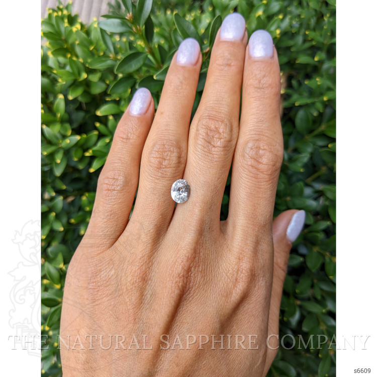 1.99 Ct. White Sapphire from Ceylon (Sri Lanka)