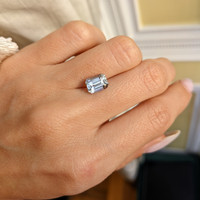 2.51 Ct. White Sapphire from Ceylon (Sri Lanka) Life Style