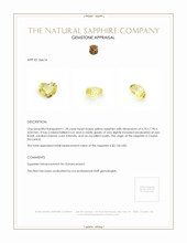 1.78 Ct. Yellow Sapphire from Ceylon (Sri Lanka) Appraisal