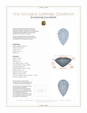 1.58 Ct. Sapphire from Ceylon (Sri Lanka) 3 D Scan Report