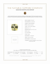 1.55 Ct. Yellow Sapphire from Ceylon (Sri Lanka) Scan Report