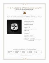 1.36 Ct. White Sapphire from Ceylon (Sri Lanka) Scan Report