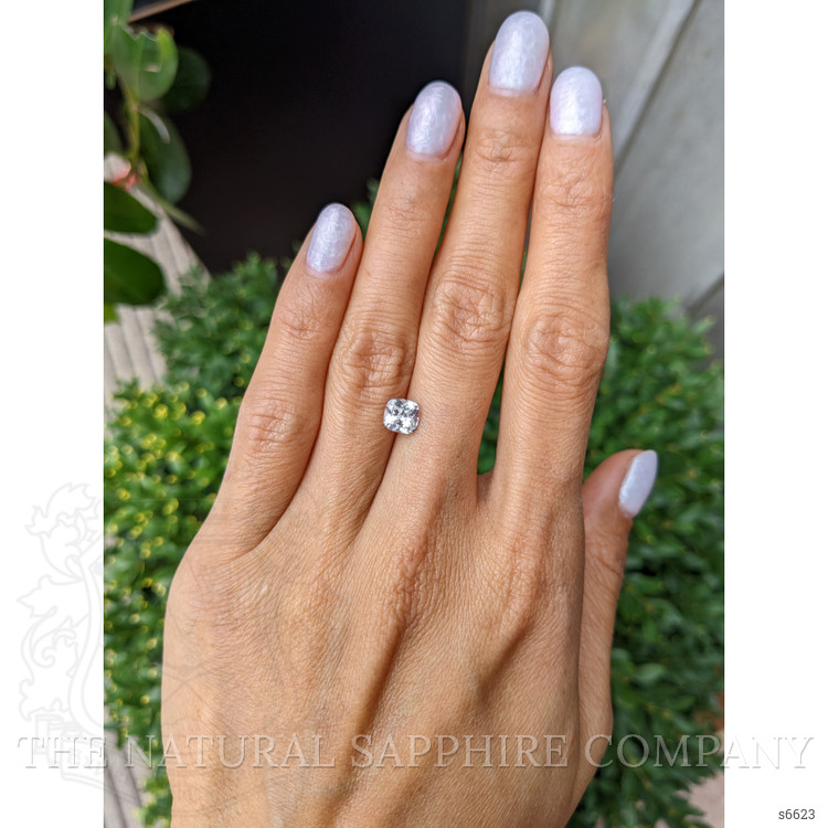 1.36 Ct. White Sapphire from Ceylon (Sri Lanka)