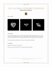 1.10 Ct. White Sapphire from Ceylon (Sri Lanka) Appraisal