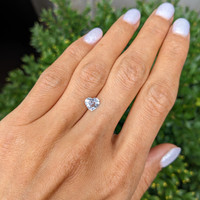 1.10 Ct. White Sapphire from Ceylon (Sri Lanka) Life Style