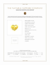1.03 Ct. Yellow Sapphire from Ceylon (Sri Lanka) Scan Report