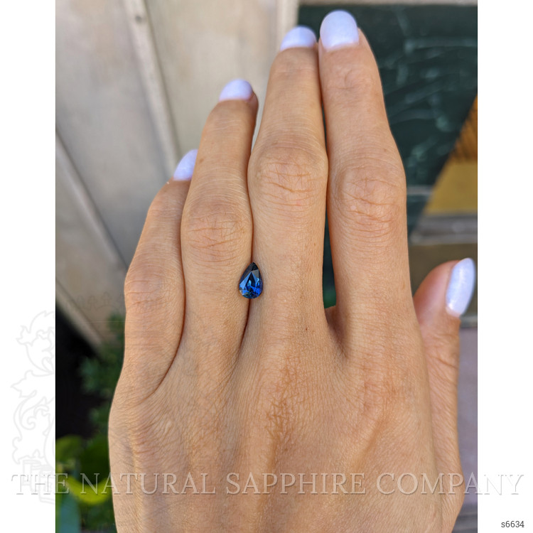 1.13 Ct. Greenish Blue Sapphire from Ceylon (Sri Lanka)