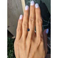 1.00 Ct. Greenish Blue Sapphire from Ceylon (Sri Lanka) Life Style