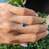 1.00 Ct. Greenish Blue Sapphire from Ceylon (Sri Lanka) Life Style