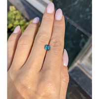 1.07 Ct. Greenish Blue Sapphire from Ceylon (Sri Lanka) Life Style