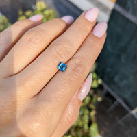 1.07 Ct. Greenish Blue Sapphire from Ceylon (Sri Lanka) Life Style