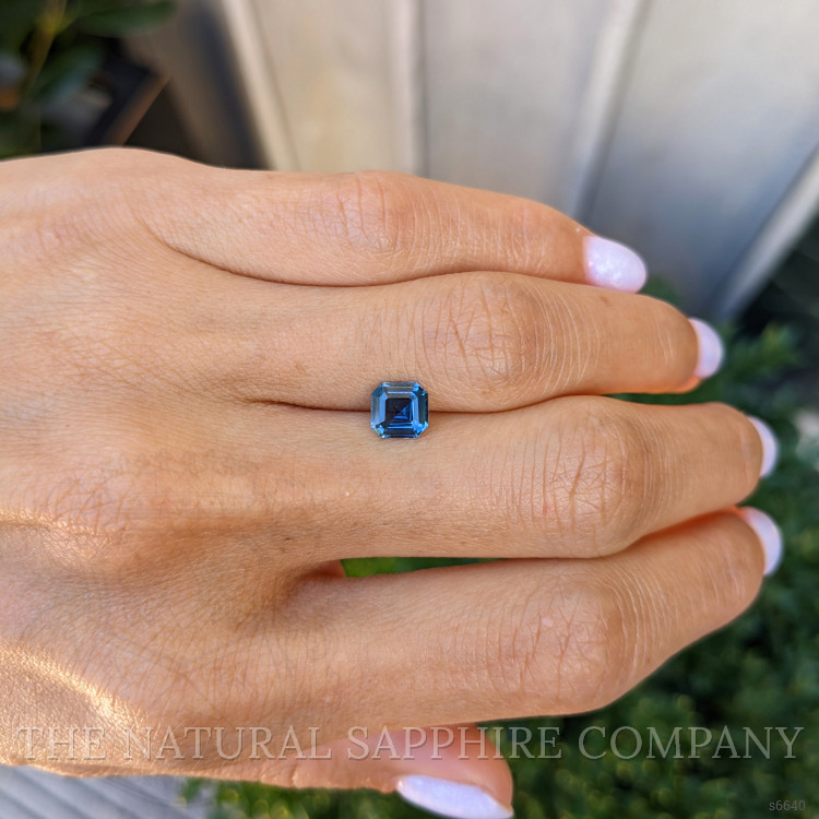 1.06 Ct. Greenish Blue Sapphire from Ceylon (Sri Lanka)