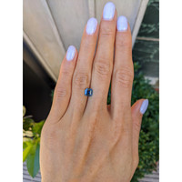 1.06 Ct. Greenish Blue Sapphire from Ceylon (Sri Lanka) Life Style